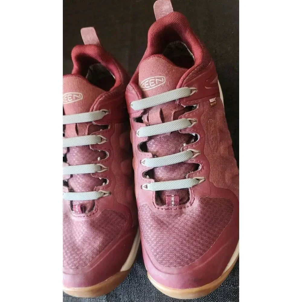 KEEN Explore WP Tawny Port/Satellite Hiking Outdoor Trail Shoes Womens Sz5.5 EUC